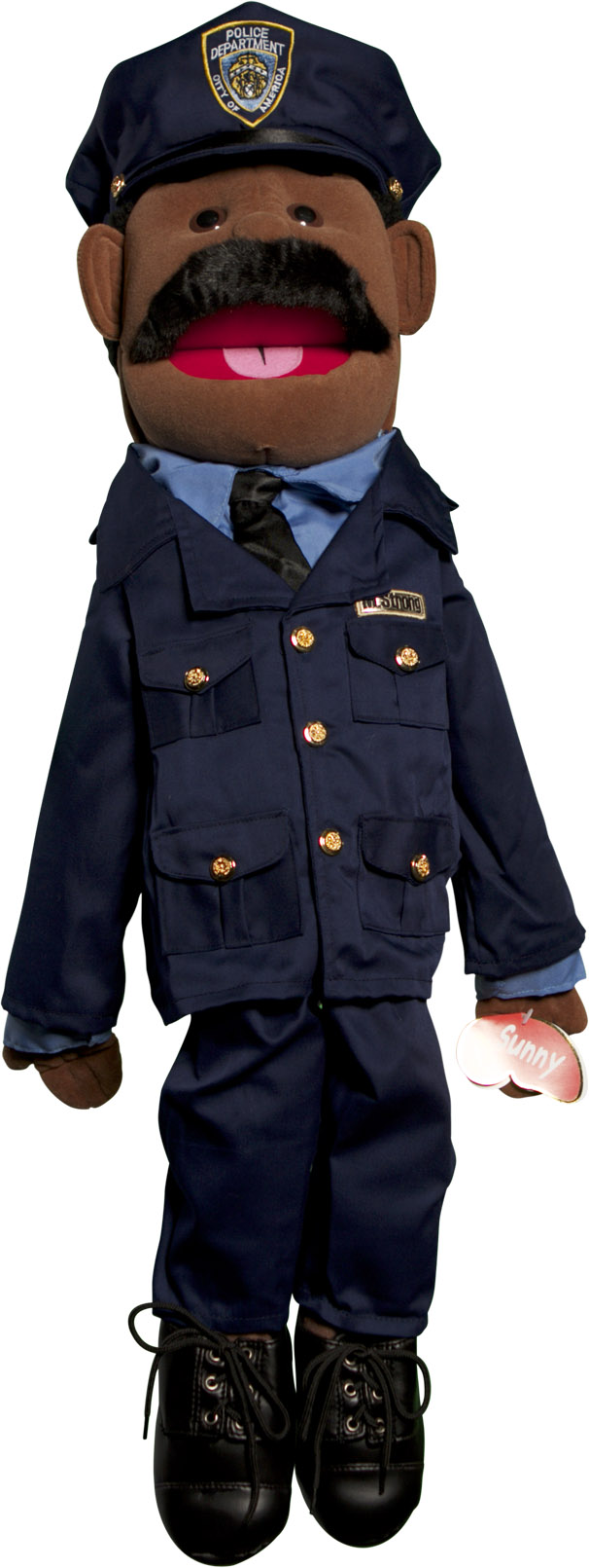 Picture of Sunny Toys GS4308B 28 In. Ethnic Dad Policeman- Full Body Puppet