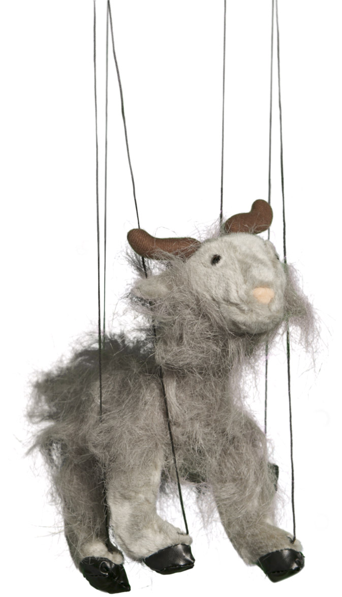 Picture of Sunny Toys WB391B 16 In. Baby Goat - Grey- Marionette Puppet