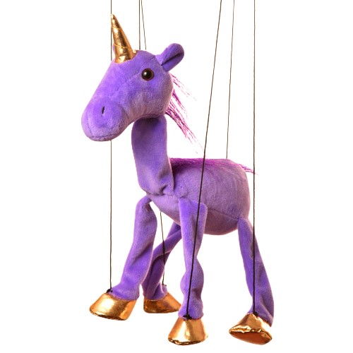 Picture of Sunny Toys WB392B 16 In. Baby Unicorn - Purple- Marionette Puppet