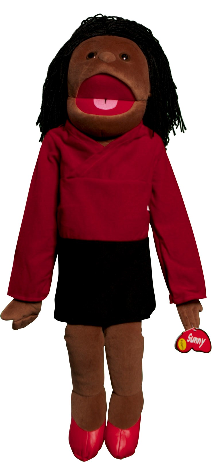 Picture of Sunny Toys GS4401B 28 In. Ethnic Mom In Red Dress- Full Body Puppet