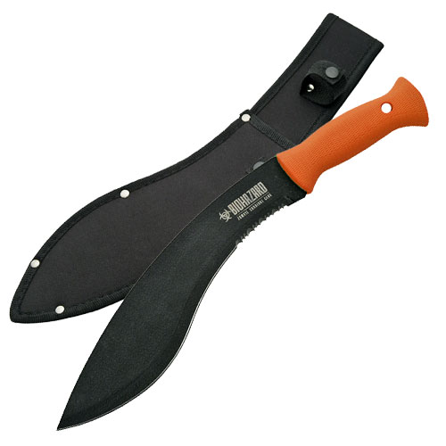Picture of EdgeWork Zombie Killer Kukri Knife - Orange Handle