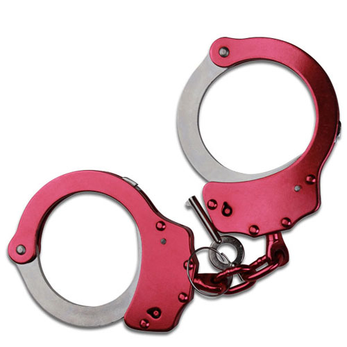Picture of EdgeWork Double Lock Handcuffs Metal Construction - Pink Finish