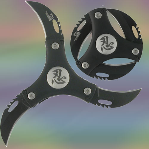 Cyclone 3 Bladed Knife, Silver