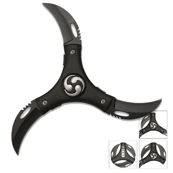 Cyclone 3 Blade Folder- Black