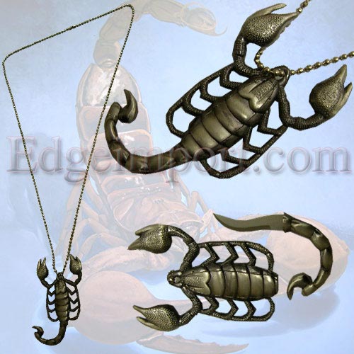 Picture of EdgeWork Scorpian Neck Knife With Chain
