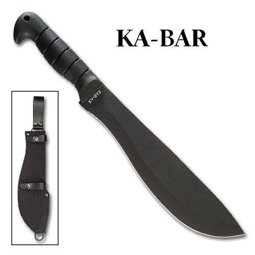 Kabar Cutlass With Leather Sheath