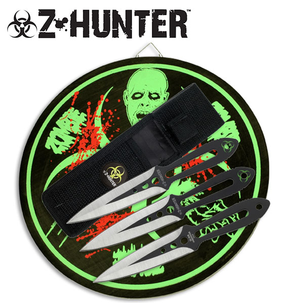 Zombie Hunter 3 Pieces 6 in. Throwing Knives Set