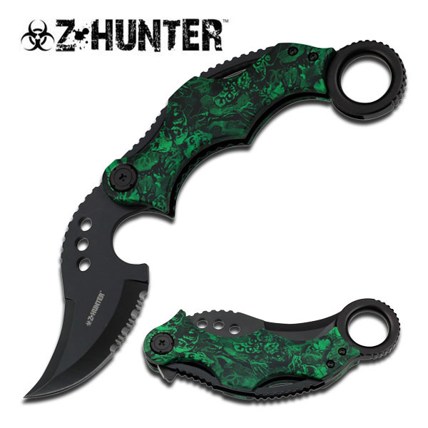 Picture of EdgeWork Zombie Tactical Skinner Assisted Opening Serrated Knife
