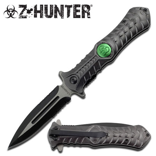 Zombie Hunting Combat Stiletto Style Spring Assisted Open