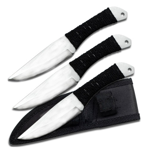 6.5 In. Thrower Set With Cord Wrapped Handle - 3 Piece