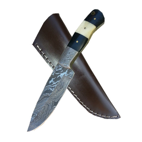 Custom Damascus Steel Hunting Knife