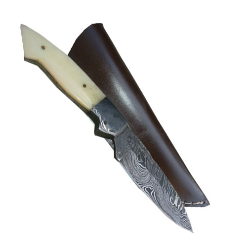 Custom Damascus Steel Hunting Knife