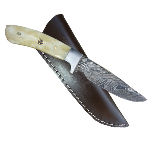 Custom Handmade Damascus Steel Hunting Knife