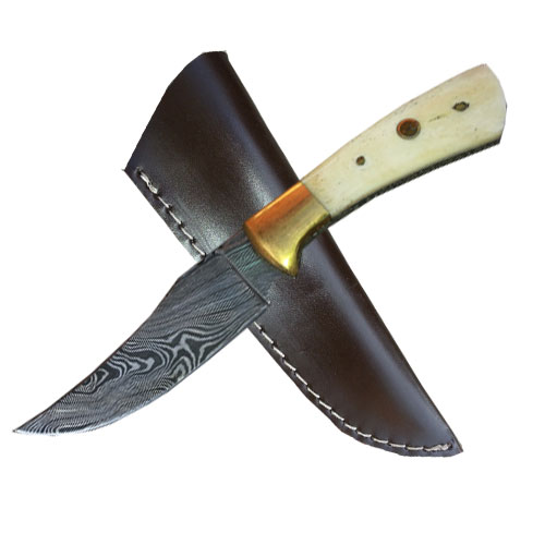 Custom Damascus Steel Hunting Knife
