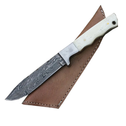 Handmade Damascus Steel Hunting Knife