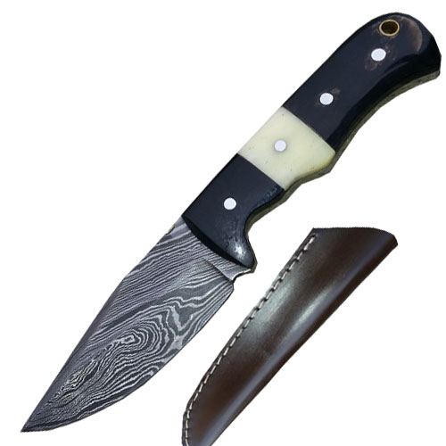 Custom Handmade Damascus Steel Hunting Knife
