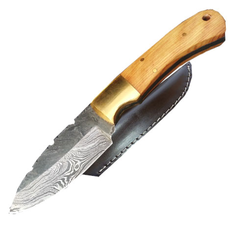 Custom Handmade Damascus Steel Hunting Knife