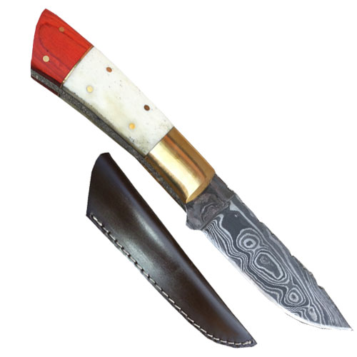 Damascus Steel Hunting Knife