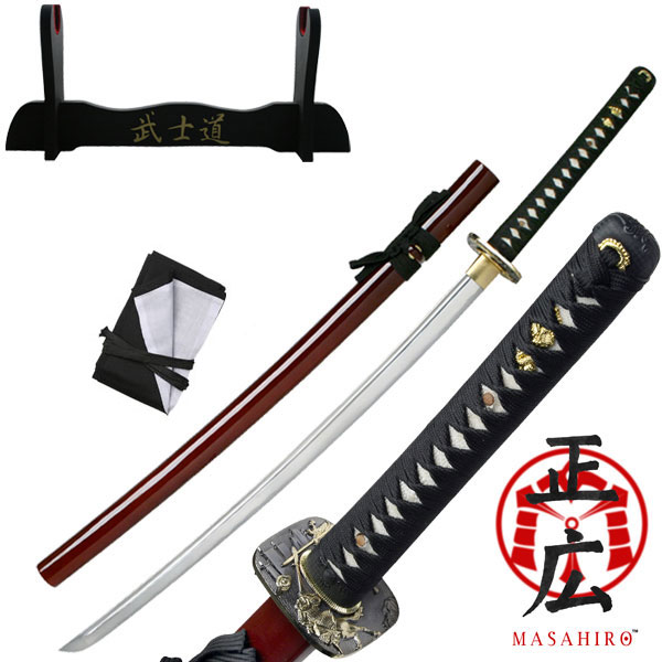 Picture of EdgeWork 40.9 in. Hand Forged Samurai Sword&#44; Red