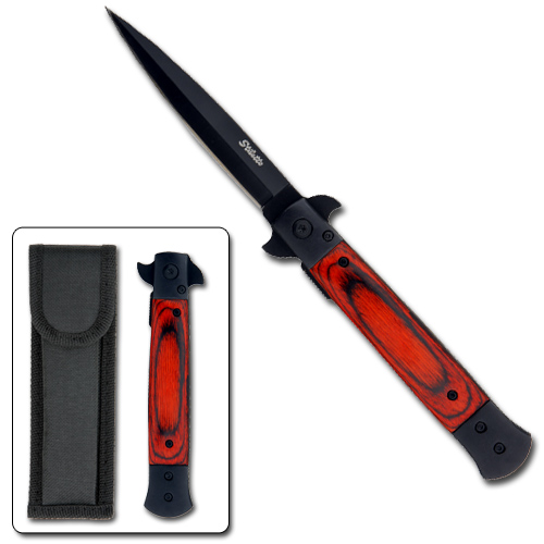 Picture of EdgeWork 4 in. Fast Action Assisted Stiletto Knife - Silver