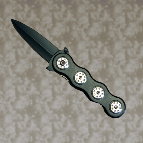Pocket Knife, Stainless Steel Blade - Aluminum Handle, 7.5 In.