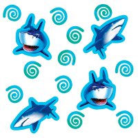 Picture of Creative Converting 025887 Shark Splash - Confetti - Case of 12