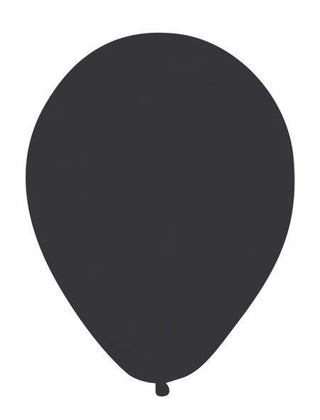 12 In. Latex Balloons, Solid - Black - Case of 180