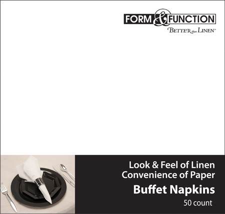 Picture of Better Than Linen 933272 White Catering Pack Airlaid Buffet Towels - Case of 600