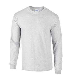 G8400 Dry Blend Adult Long Sleeve Tee- Ash- Medium