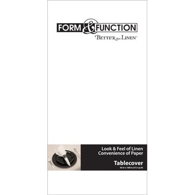 Better Than Linen 813272 White Airlaid Paper Tablecover 50 X 108 In - Case of 12