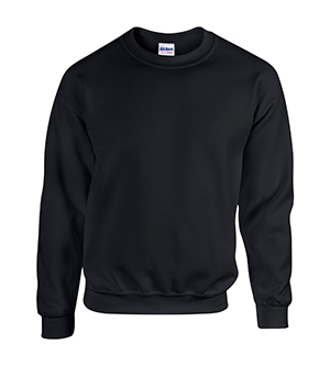G18000 Heavy Blend Adult Crew Neck Sweatshirt- Black - Medium