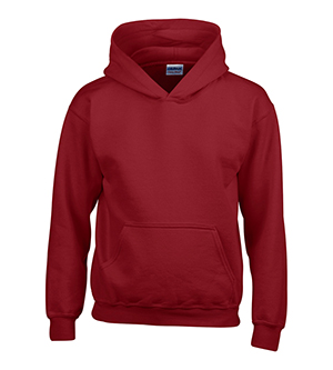 G18500B Heavy Blend Youth Hooded Sweatshirt - Cardinal Red- Extra Large