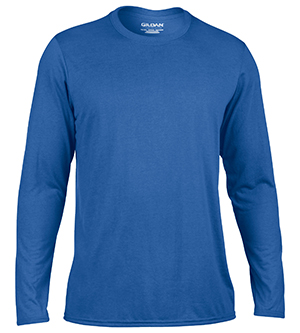 G42400 Performance Adult Long Sleeve Tee - Royal- Medium