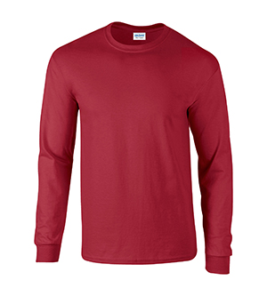 Picture of Gildan G2400 Ultra Cotton Adult Long Sleeve Tee - Cardinal Red- 2X
