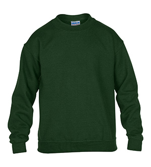 G18000B Heavy Blend Youth Crewneck Sweatshirt - Forest Green - Small