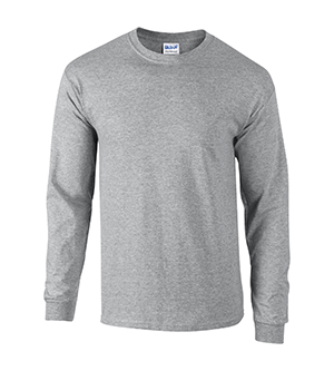 G8400 Dryblend Adult Long Sleeve Tee - Sport Grey- Extra Large