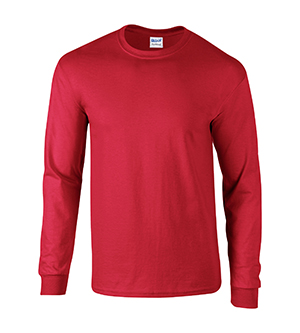 G8400 Dryblend Adult Long Sleeve Tee - Small- Red