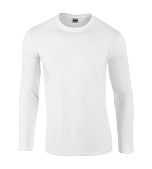 G64400 Softstyle Adult Long Sleeve Tee - White - 2X