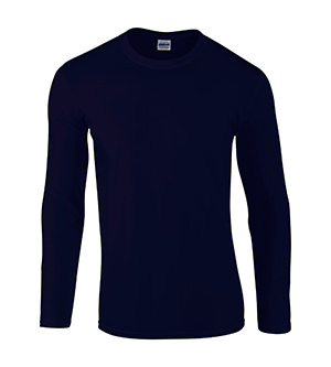 G64400 Softstyle Adult Long Sleeve Tee - Navy - 2X