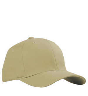 5001C V-Adult Cotton Twill Cap - Khaki- Large & Extra Large