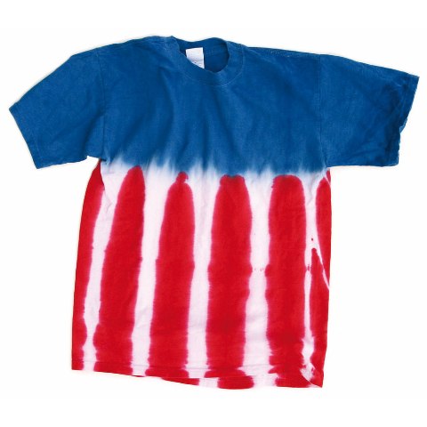 Picture of Dyenomite 20BUS Youth Tie Dye Flag T-Shirt - Royal&#44; Extra Large