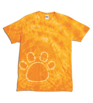 200PR Gildan Adult Pawprint Tee- Gold - Extra Large