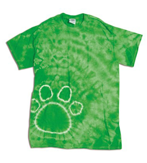 200PR Gildan Adult Pawprint Tee- Kelly - Medium