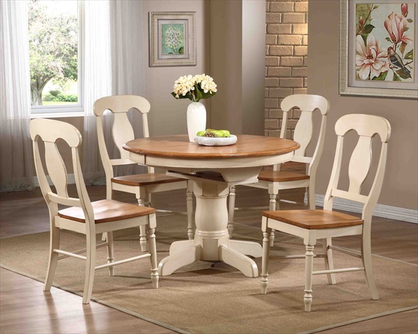 Round Dining Table- Caramel & Biscotti