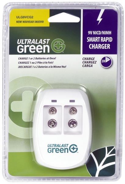 Picture of UltraLast ULG9VCG2 9V Ni-Mh & Ni-Cd Charger - 2 Port
