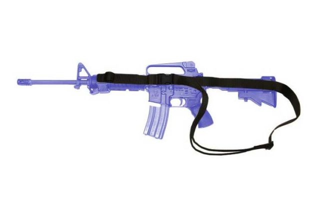 CQB Sling M-4 Collapsible Stock & Large Oval Hand Guards Black