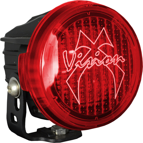 Picture of Vision X Lighting 9890937 Optimus Round Series Pcv Red Cover Wide Flood Beam