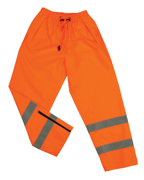 Picture of 2W 738C-E L Class E Waist Rain Pants - Orange&#44; Large