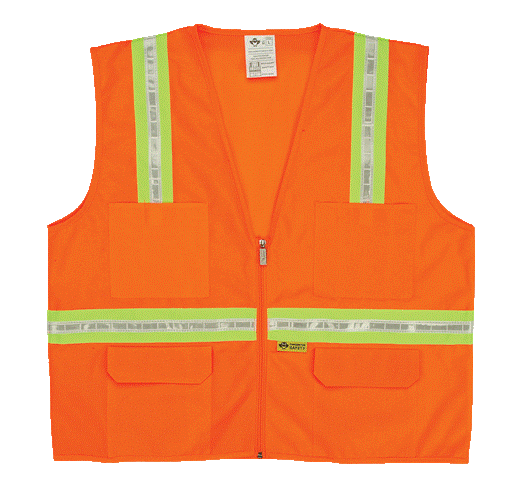 Picture of 2W 8038-A XL Multi-Pocket Surveyor Vest - Orange&#44; Extra Large