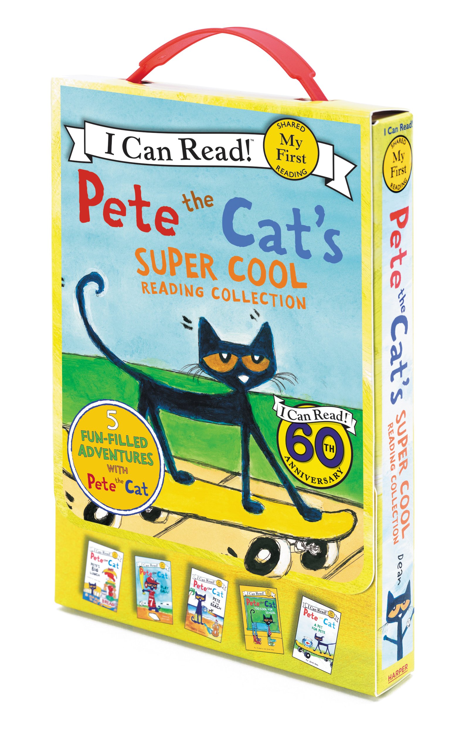 Pete the Cat's Super Cool Reading Collection- 5 I Can Read Favorites by James Dean